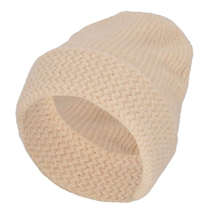 Sarlini - Beanie meisjes - Wintermuts - Whoolwhite - Effen - One Size