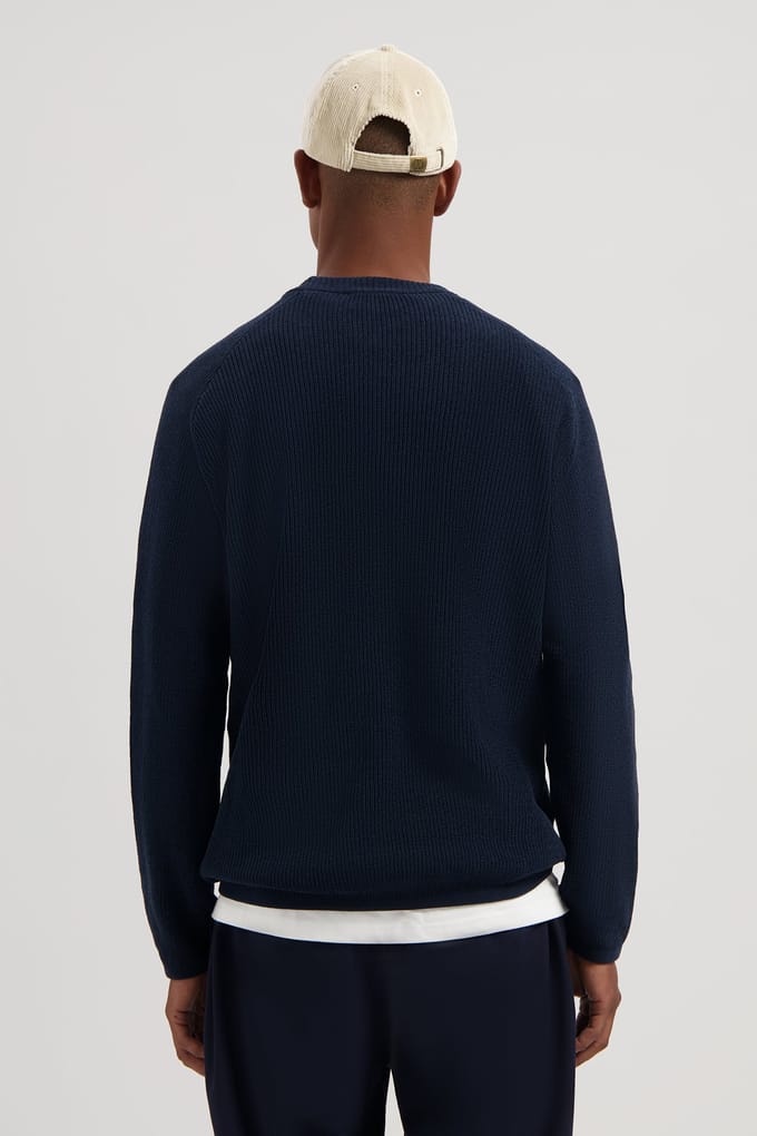 Dstrezzed Ds-chenille Crewneck Dk. Navy Größe: S | Pullover Outlet | Herren | Blau