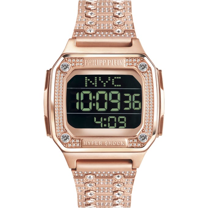 Philipp Plein Hyper $hock Dames Horloge Rosékleurig PWHAA1221