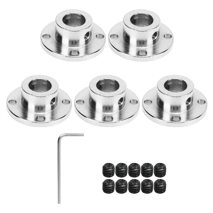 5 Pièces Raccord d'Accouplement Rigide Modèle Guide Accouplement Accessoire Bricolage Moteurs RC Axes d'Arbre Raccords 11mm white