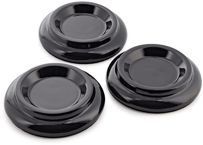 Grand Piano Castor Cups by Gear4music, Pack of Three