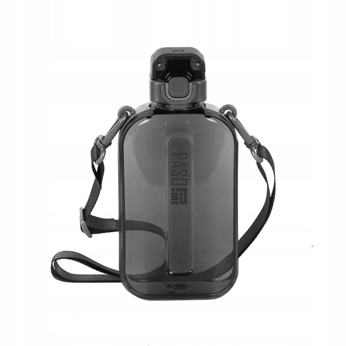 Paso Bidon 750ml Grijs met Schouderband, BPA-vrij