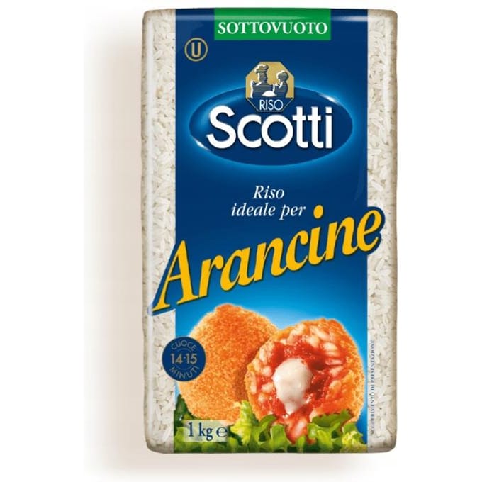 Italiaanse Scotti rijst voor arancine 1kg Sicilië