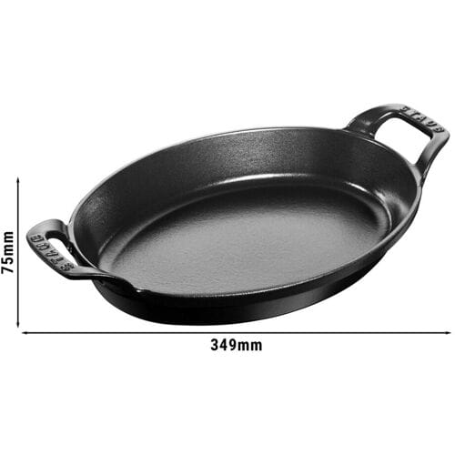 STAUB SPECIALITIES - Bakvorm - ovaal - 280mm - Gietijzer - Zwart