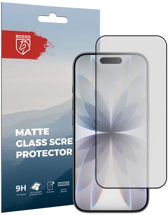 Rosso Anti-Reflectie Tempered Glass Geschikt voor Apple iPhone 17 - Anti-Reflectie Screen Protector - Case Friendly - Anti-Reflecterend