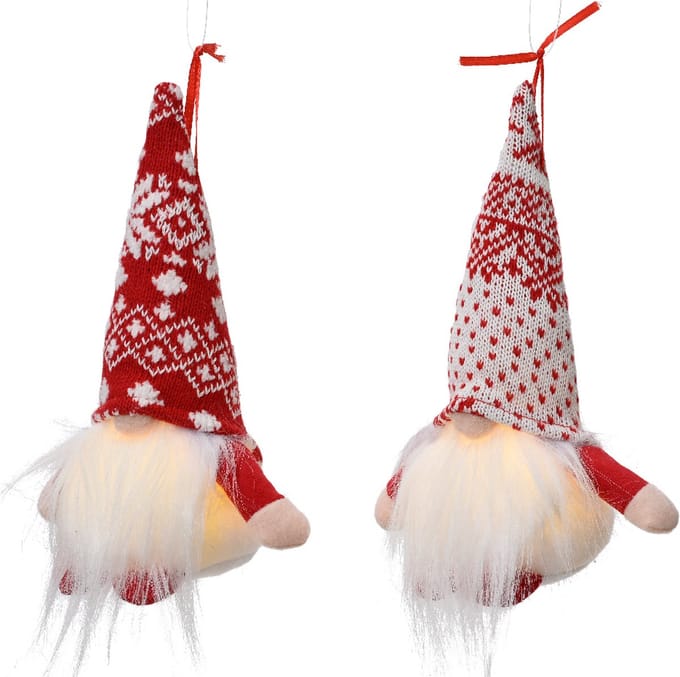Decoris Led Gnoom set van 2 incl. batterij