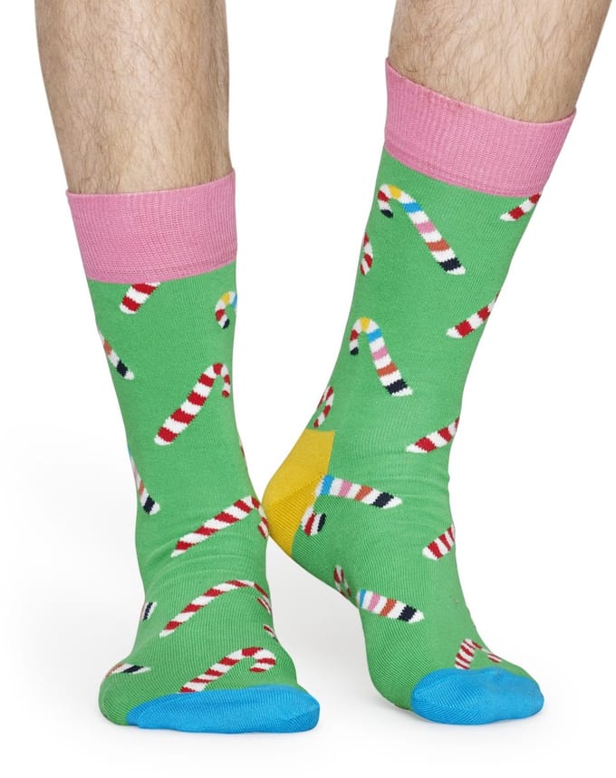 Happy Socks Candy Cane Sock - unisex sokken - Unisex - Maat: 36 - 40