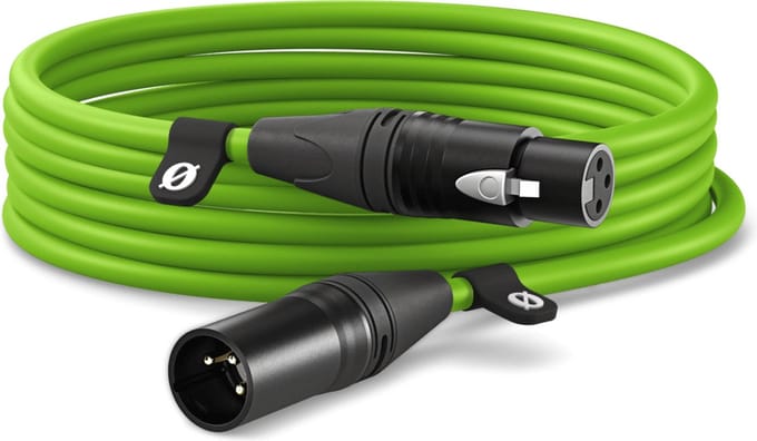 Rode XLR6M-G XLR Verbindingskabel 6 m Groen
