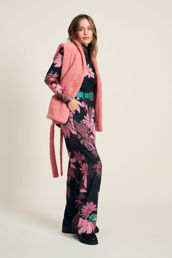 POM Amsterdam Gilet - Teddy Dusty Pink Größe: 44 | Gilets Outlet | Damen | Rosa