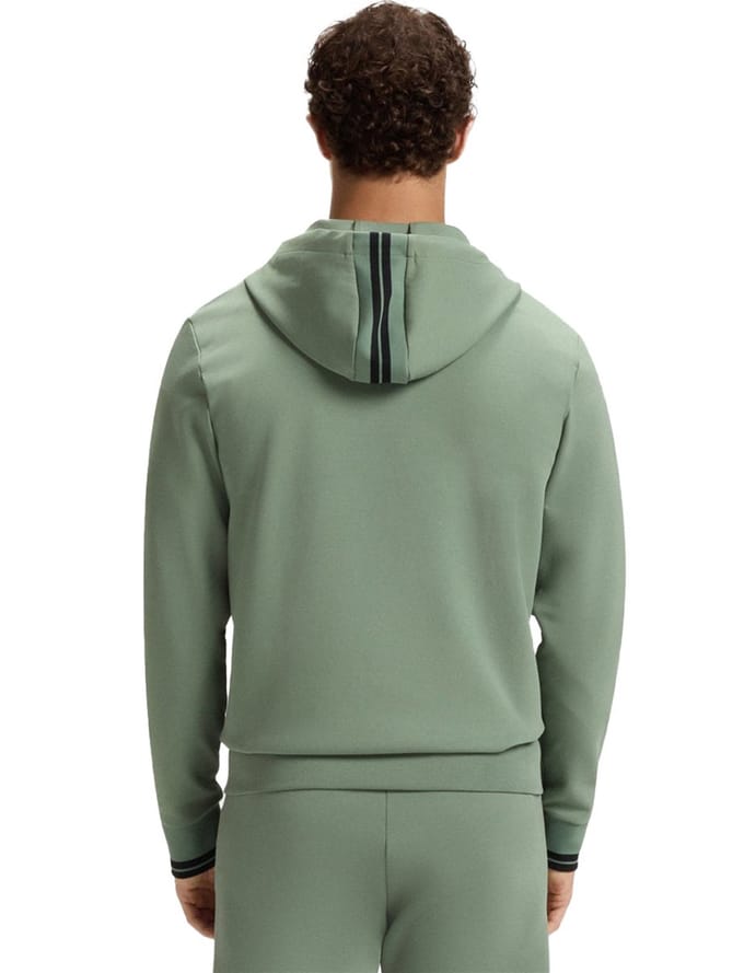 Boss Green vest groen effen sweatvest regular fit