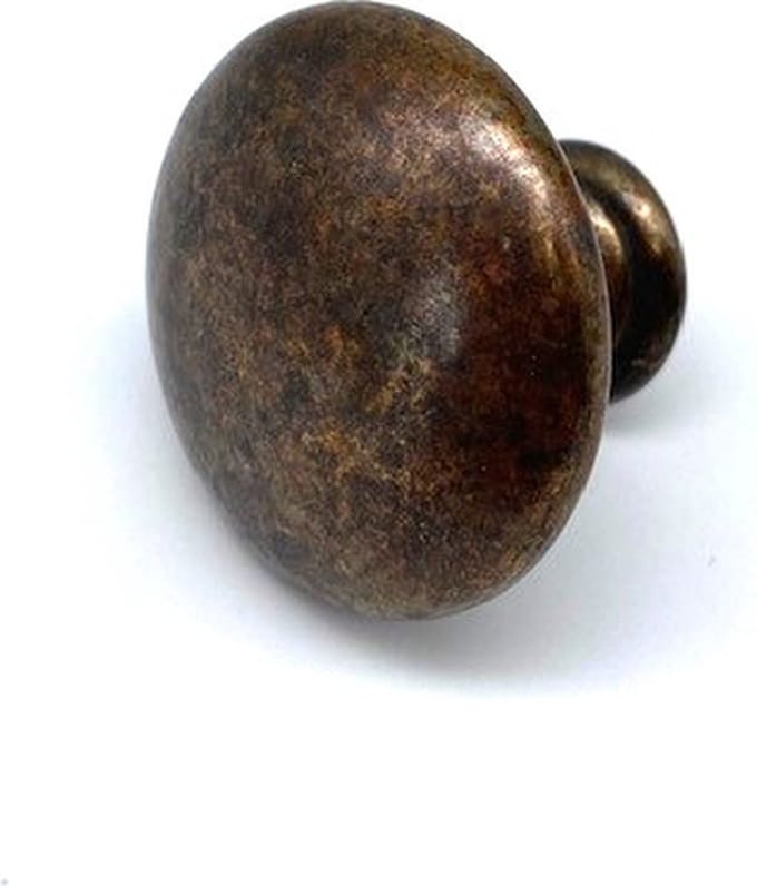 Knop Messing Antiek 35mm