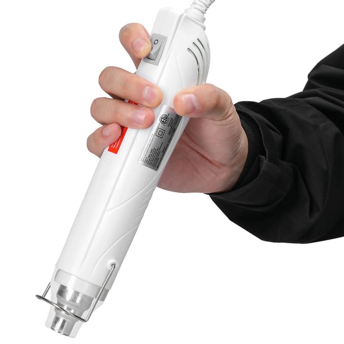 Compacte Huishoudelijke HotAir Machine DIY Met Hitte Machine met Ondersteunende Beugel Draagbaar Handheld US Plug wit