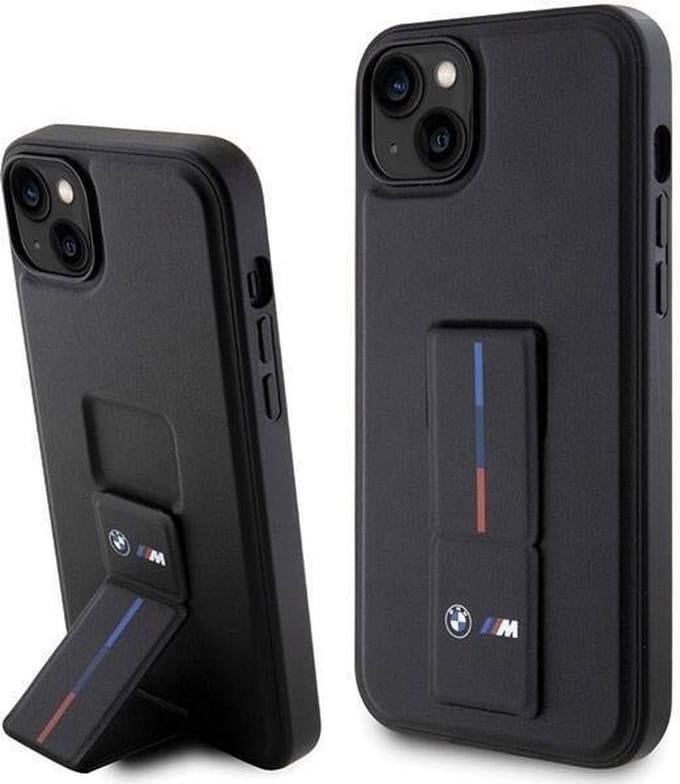 BMW Grip Stand Hot Stamp Case for iPhone 14 / 15 / 13 - Black