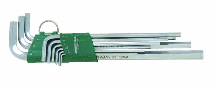 Jonnesway H03SA209S - Lange Imbussleutels - Calibratie - Staal S2