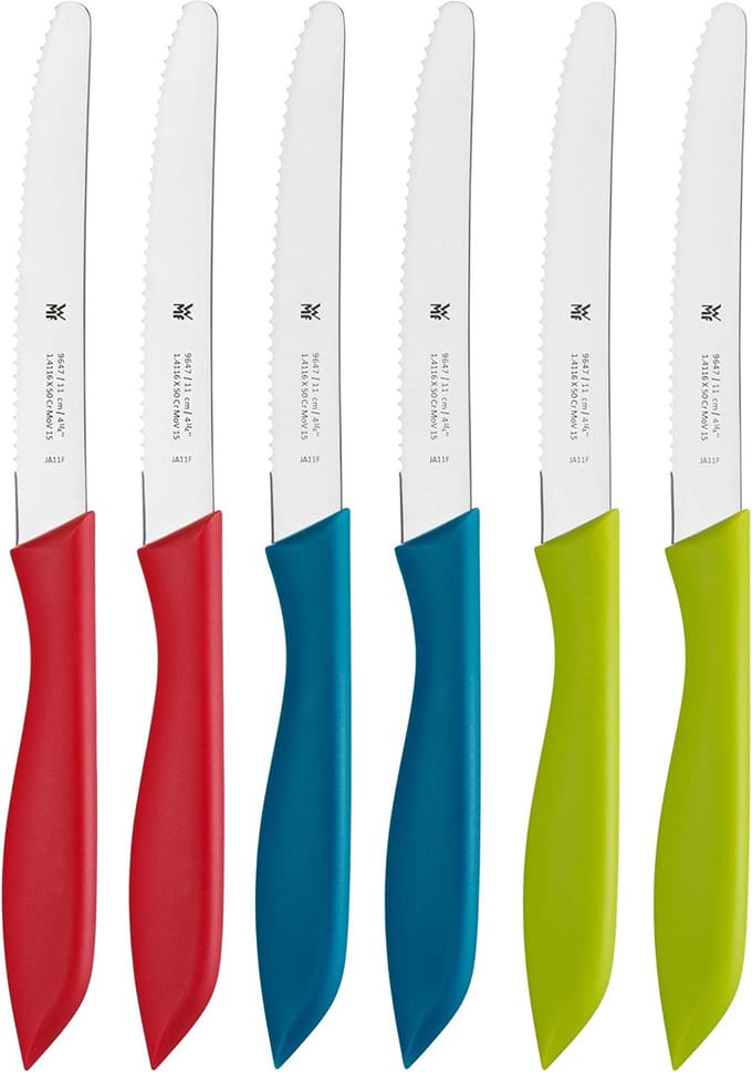 WMF VESPERMESSERSET 6TLG. Bunt Messenset