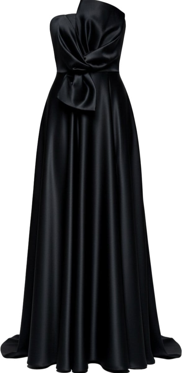 LARICA Jurk - Rits - Effen - Jurk Zwart S