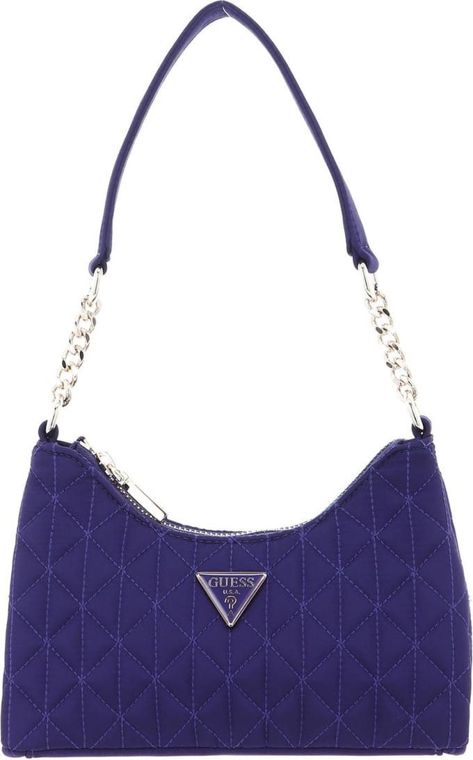 GUESS Schoudertas Velina Mini Top Zip Shoulder Bag Purple Paars