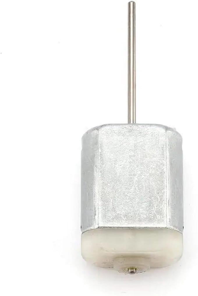 Micro DC Motor - Model Auto Motor - Doe-het-zelf Projecten - Duurzame Metalen Behuizing - 5 Stuks - Zilver