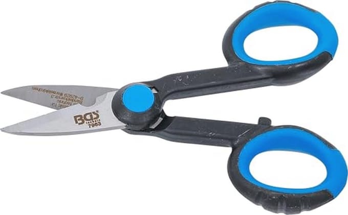 Elektricienschaartje RVS 145 mm met ergonomische handgreep