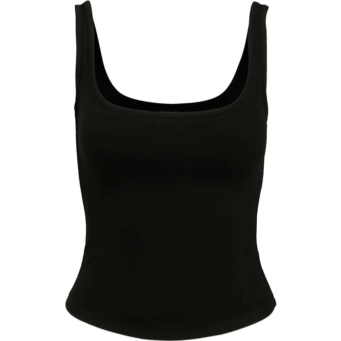 Urban Classics - Wide neck Tanktop - S - Zwart