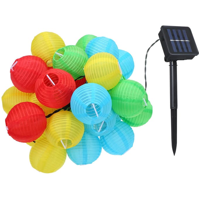 6.5Meter/21.3Ft 30 LED's Zonne-energie Energie Feeënlicht Lichtslinger Gazonlamp met Constante veelkleurig