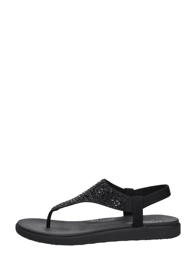 Skechers MEDITATION LUXE-MODERN EVENT Dames Sandalen - Zwart