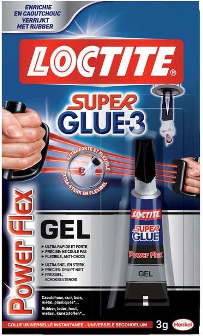 Secondelijm loctite powerflex gel tube 3gr blister | 12 stuks