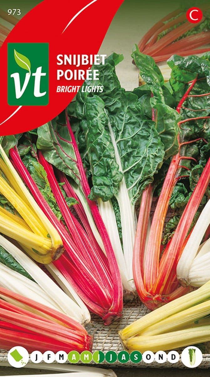 Snijbiet 'Bright Lights' - Gekleurde Bladstelen als Blikvanger in de Moestuin