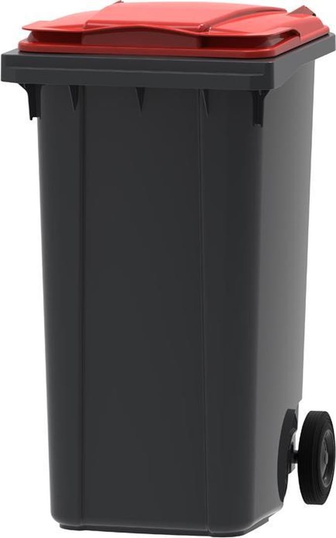 Vepa Bins Mini-container grijs rood 240 liter (VB240000GRO)