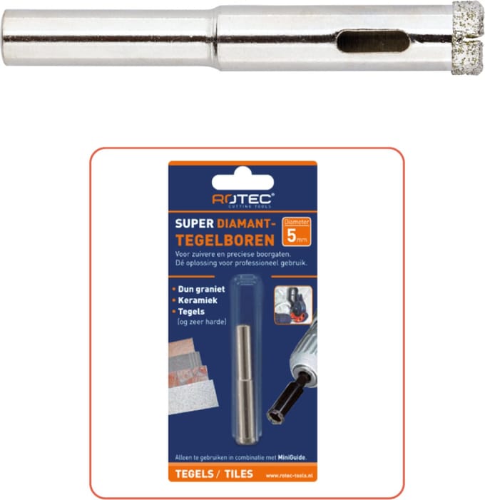 Rotec Diamant - tegelboor 10,0 mm