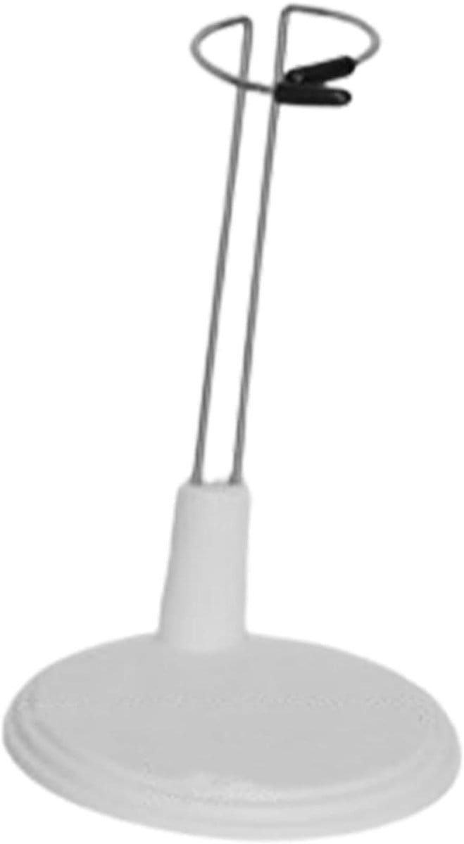 Poppenstandaard - Display houder - Poppen tentoonstellen - Antislip basis - 12-14 Cm - Wit