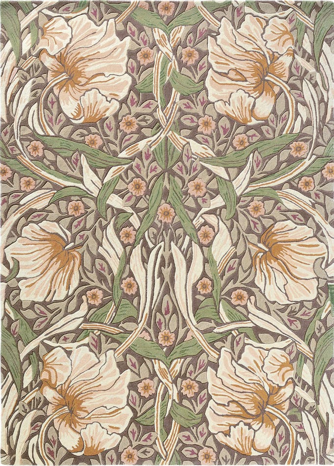 Morris & Co Pimpernel Aubergine 28805 - 140 x 200 cm