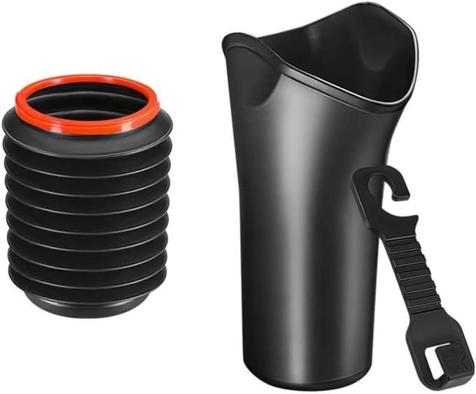 Paraplubak Auto - Parapluhouder - Auto Interieur - Waterdichte ABS - 4L Prullenbak - Zwart