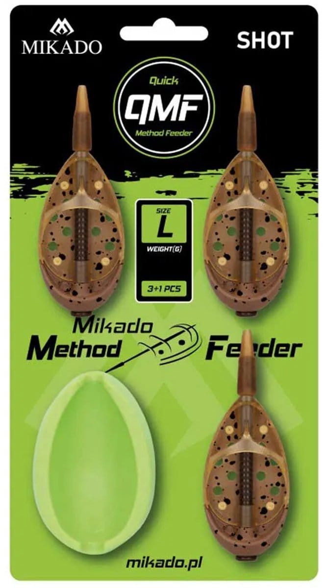 Mikado Method Shot Qmf Set L+mould Voeder Goud 60 g