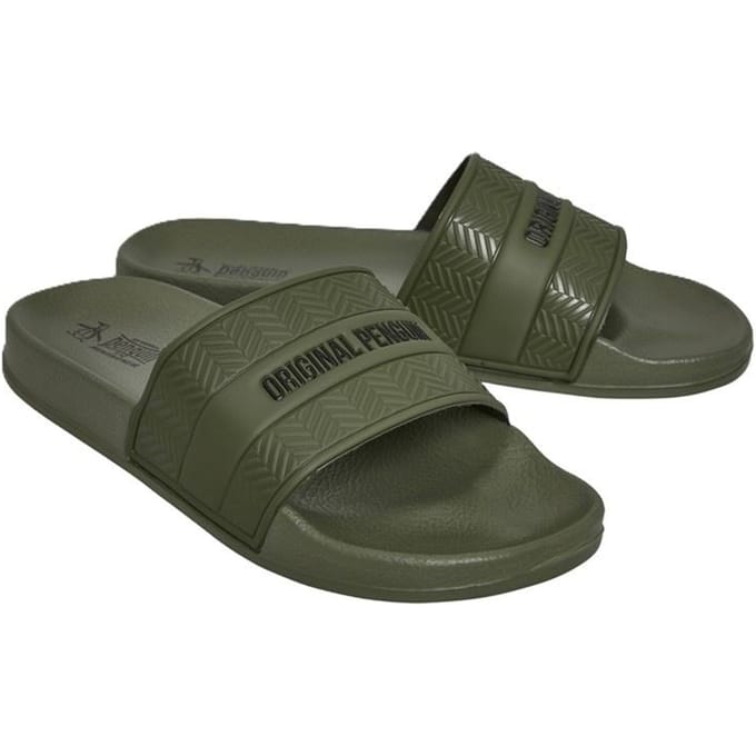 Penguin Paradise Heren Khaki Slippers