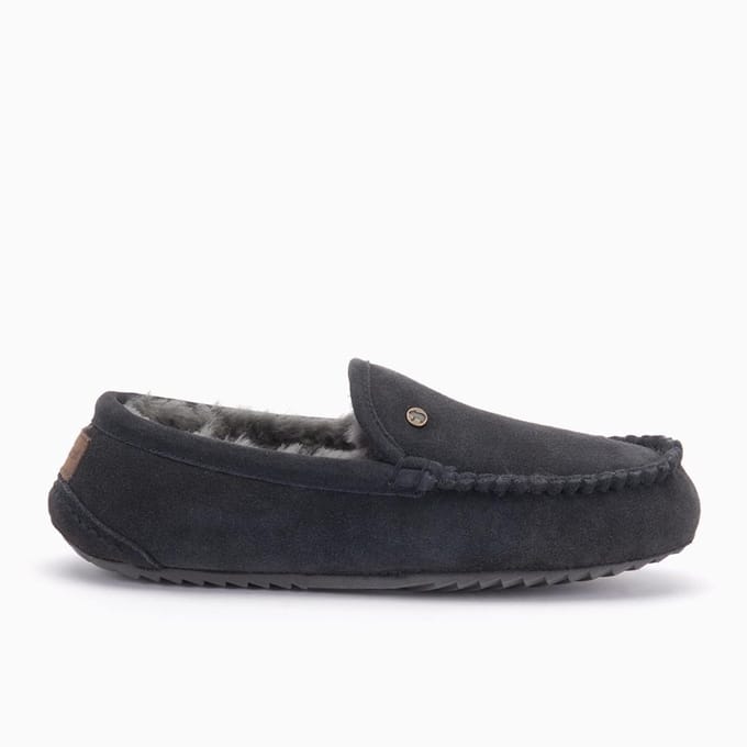 Warmbat Earlwood Suede Heren Sloffen - Grijs