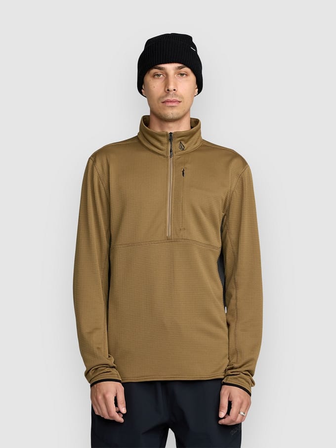 Volcom Gridlock Mock Neck Hoodie bruin