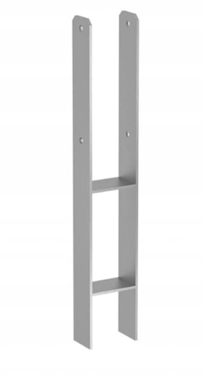 Domax - Stalen H-vormige Paalhouder - 141x600mm