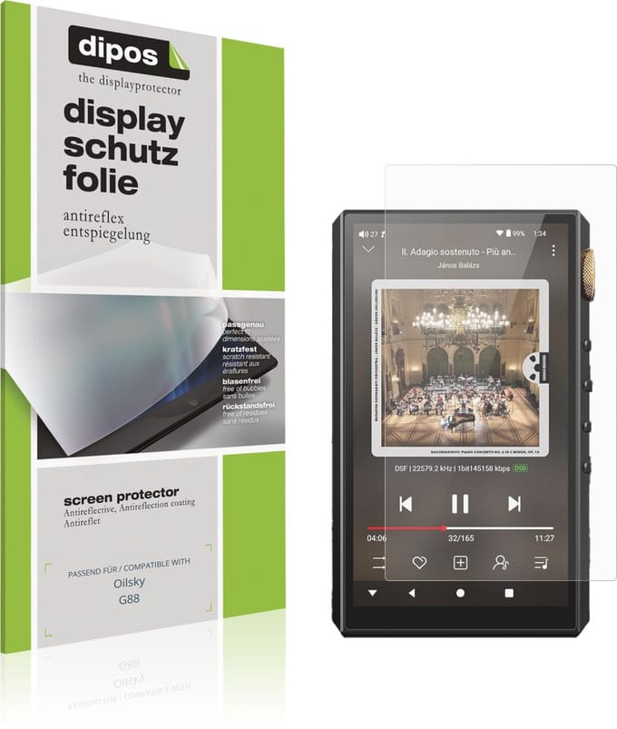 dipos – 4x Matte Beschermfolie geschikt voor Oilsky G88 | Krasbestendige & antireflecterende Screenprotector Ultra-Thin