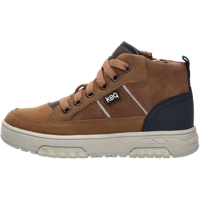 KEQ Veterschoenen Hoog Veterschoenen Hoog - Cognac - Maat 27