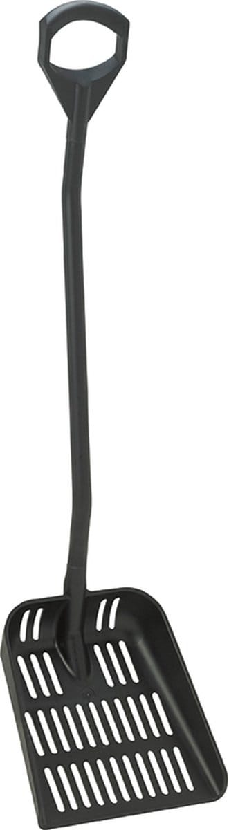 Vikan Uitlekschep met lange steel van 131cm zwart - 56049