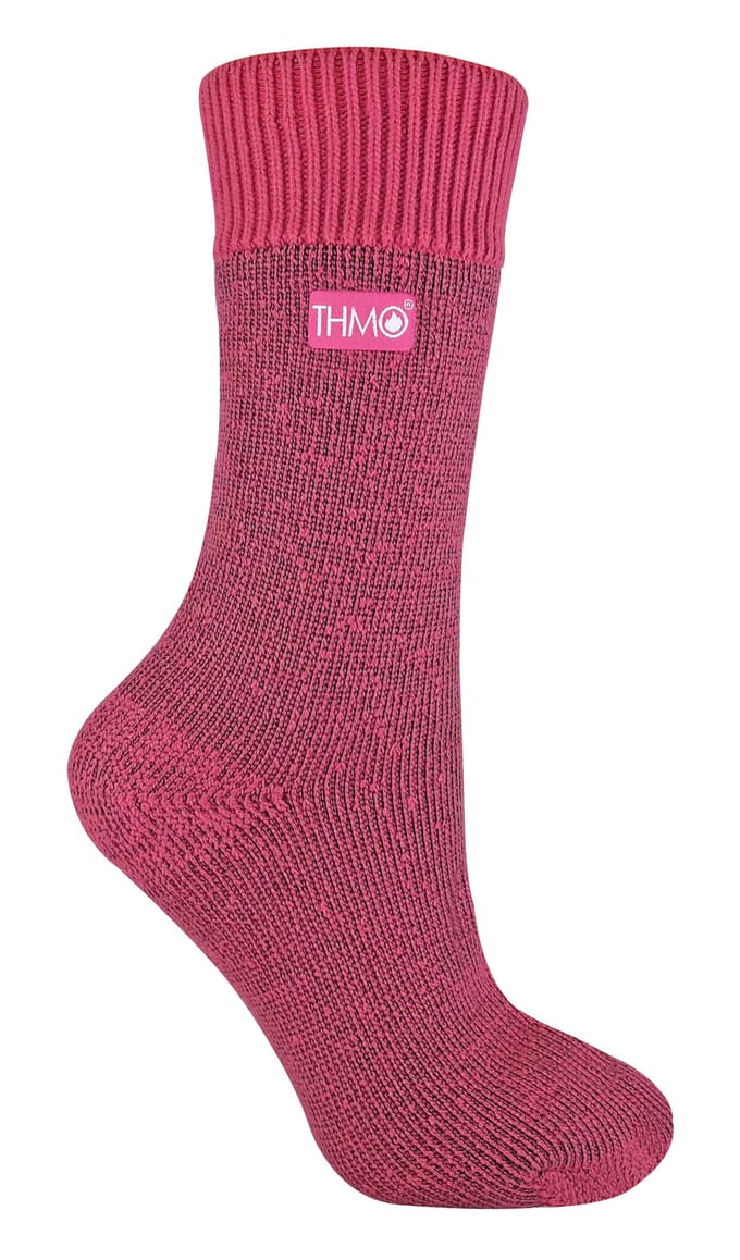 THMO - Set van 3 wintersokken voor dames met comfortbovenkant - Roze
