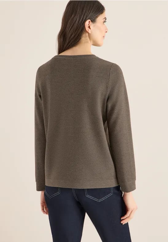 Shirt met structuur in twee kleuren
