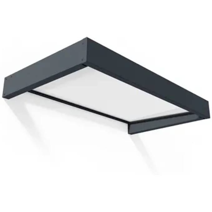 Canopia Veranda- En Deurluifel Sophia - Wit - Opaque - Donkergrijs - 95x160cm