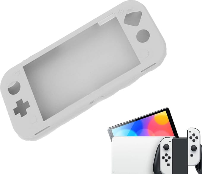 Gadgetpoint - Console Beschermhoes voor Nintendo Switch LITE - Hardcase Opberghoes - Performance Gaming Case - Console Accessoires - Wit