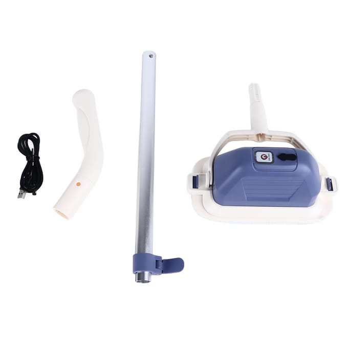 Elektrische Ruitenreiniger Multifunctioneel Afneembaar Hoofd Ergonomisch 2000mAh Arbeidsbesparend Elektrisch white