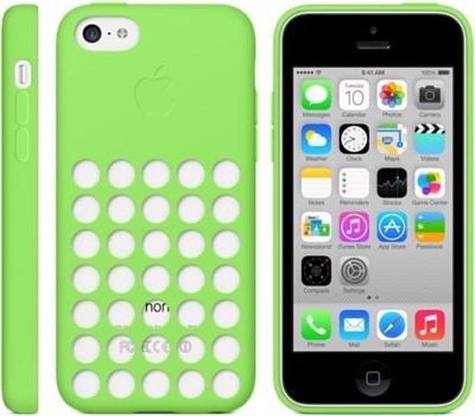 Apple - Siliconen Back Cover - iPhone 5C - Groen