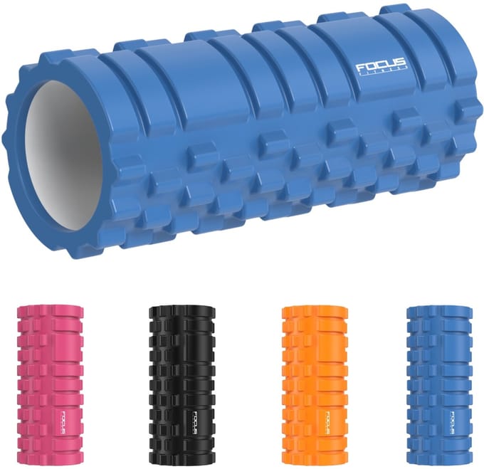 Foam Roller - Focus Fitness - 33 cm - Blauw