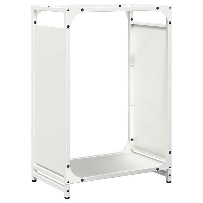 vidaXL - Brandhoutrek - 44x28x65 - cm - koudgewalst - staal - wit