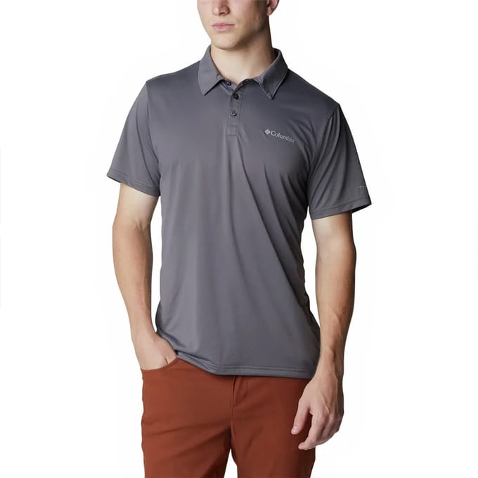 Columbia Hike™ Korte Mouw Poloshirt Grijs S Man